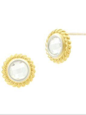 Freida Rothman Fleur Bloom Circular Stud Earrings - NWT $175 MSRP